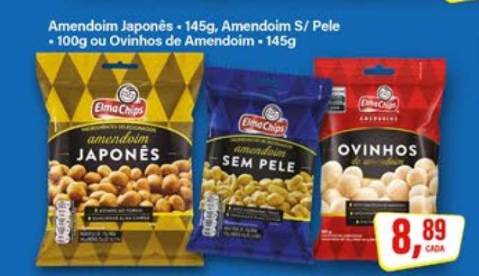 Amendoim Japonês, Amendoim S/ Pele, Ovinhos de Amendoim