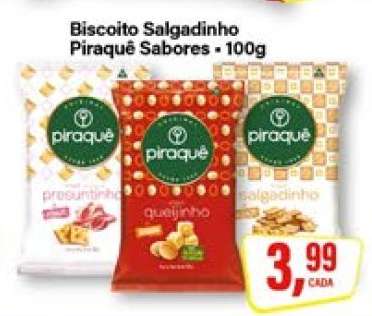 Biscoito Salgadinho Piraquê Sabores