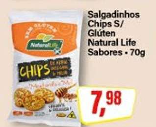Salgadinhos Chips S/ Glúten Natural Life Sabores