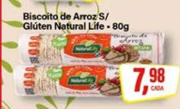Biscoito de Arroz S/ Glúten Natural Life
