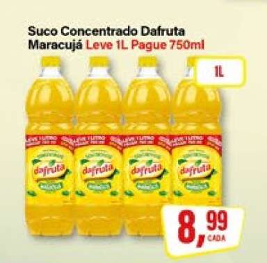 Suco Concentrado Dafruta Maracujá