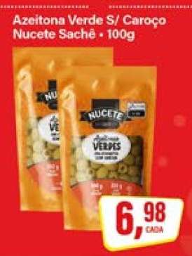 Azeitona Verde S/ Caroço Nucete Sachê