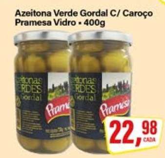 Azeitona Verde Gordal C/ Caroço Pramesa Vidro