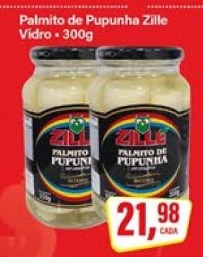 Palmito de Pupunha Zille Vidro
