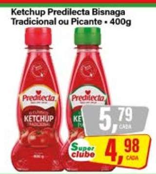 Ketchup Predilecta Bisnaga Tradicional ou Picante