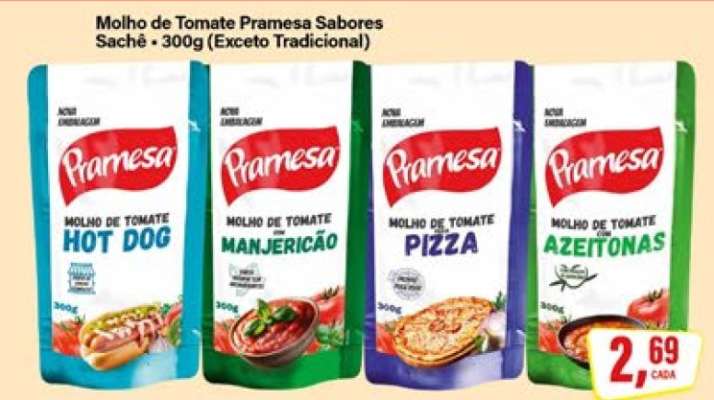 Molho de Tomate Pramesa Sabores
