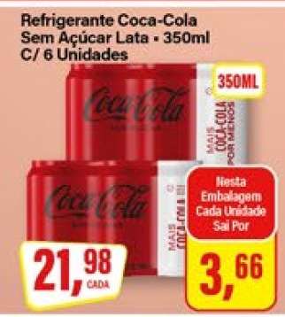 Refrigerante Coca-Cola Sem Açúcar Lata