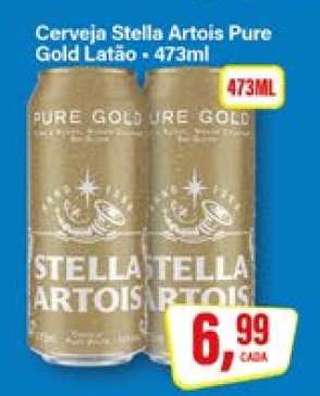 Cerveja Stella Artois Pure Gold Latão