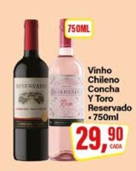 Vinho Chileno Concha Y Toro Reservado