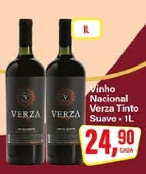 Vinho Nacional Verza Tinto Suave