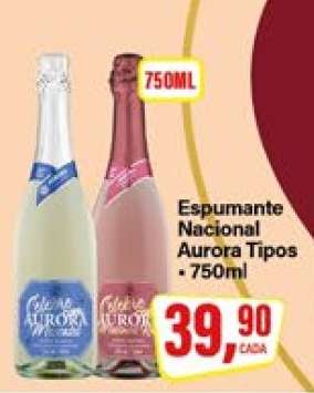 Espumante Nacional Aurora Tipos