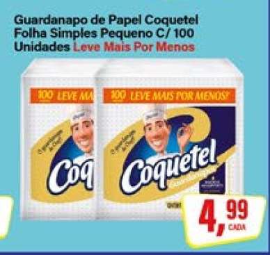 Guardanapo de Papel Coquetel