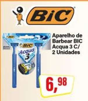 Aparelho de Barbear BIC Acqua 3 C/ 2 Unidades