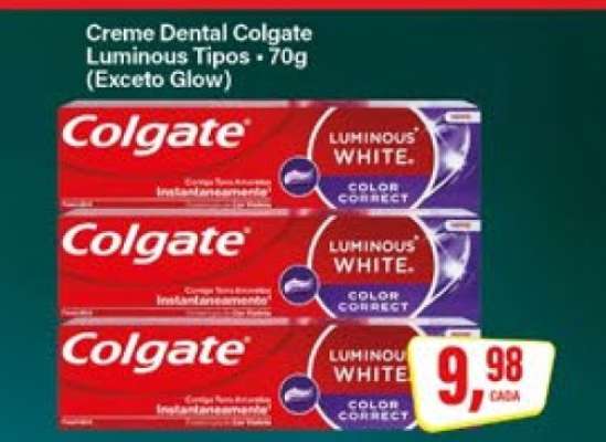 Creme Dental Colgate Luminous Tipos