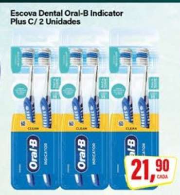 Escova Dental Oral-B Indicator Plus C/ 2 Unidades
