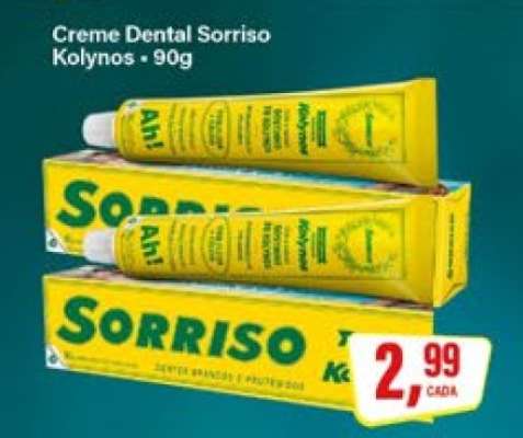 Creme Dental Sorriso Kolynos