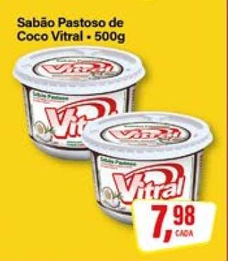 Sabão Pastoso de Coco Vitral - 500g
