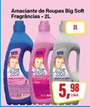 Amaciante de Roupas Big Soft