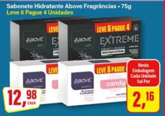 Sabonete Hidratante Above Fragrâncias