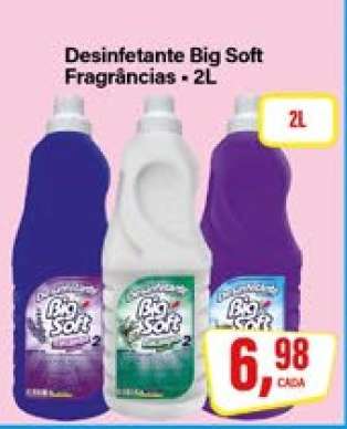Desinfetante Big Soft Fragrâncias