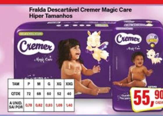 Fralda Descartável Cremer Magic Care