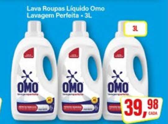 Lava Roupas Líquido Omo Lavagem Perfeita - 3L