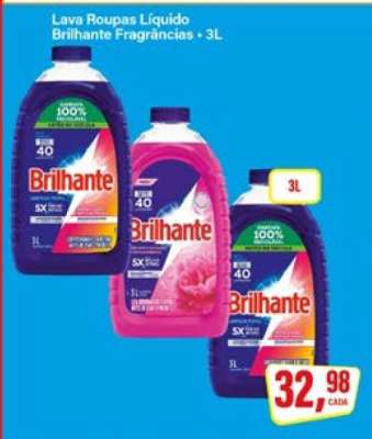 Lava Roupas Líquido Brilhante Fragrâncias