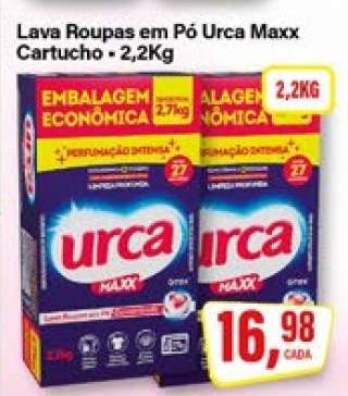 Lava Roupas em Pó Urca Maxx Cartucho