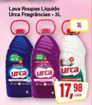 Lava Roupas Líquido Urca Fragrâncias