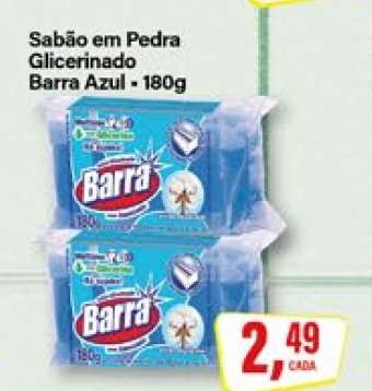 Sabão em Pedra Glicerinado Barra Azul