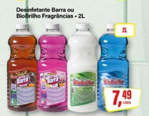 Desinfetante Barra ou BioBrilho Fragrâncias