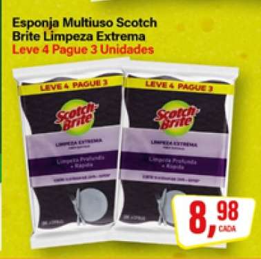 Esponja Multiuso Scotch Brite Limpeza Extrema