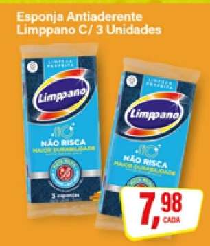 Esponja Antiadherente Limppano C/ 3 Unidades
