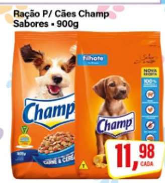 Ração P/ Cães Champ Sabores
