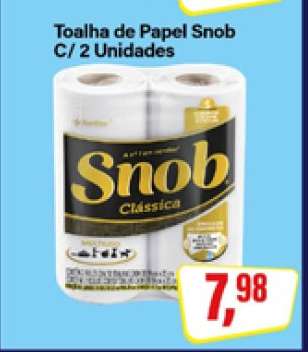Toalha de Papel Snob C/ 2 Unidades