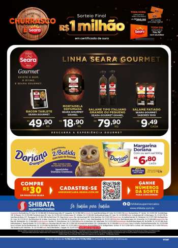 Folheto Shibata Supermercados - 11/06/2026 - 17/06/2026.