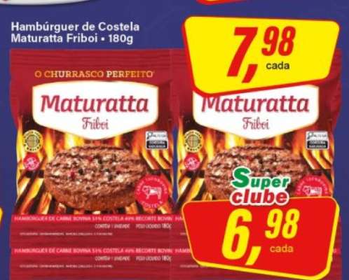 Hambúrguer de Costela Maturatta Friboi