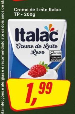 Creme de Leite Italac TP
