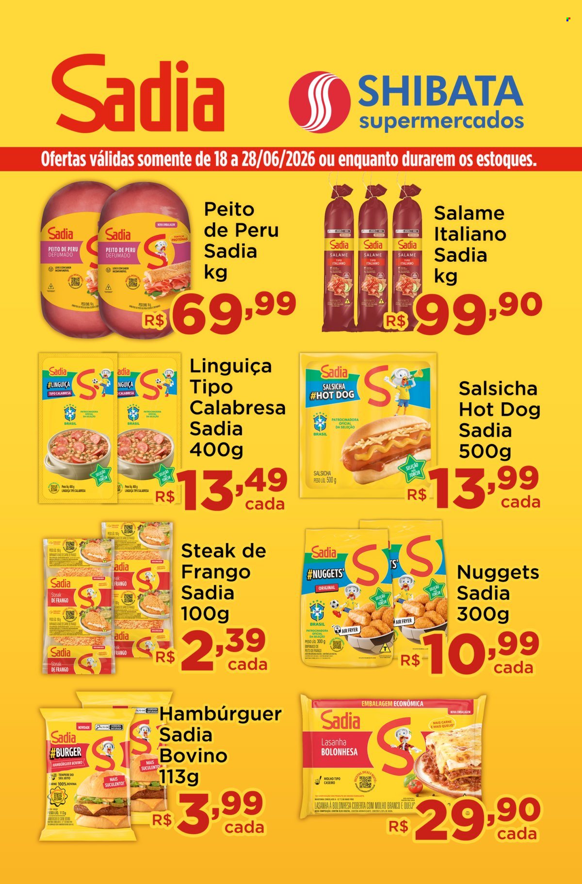 Folheto Shibata Supermercados - 18/06/2026 - 28/06/2026. Página 1