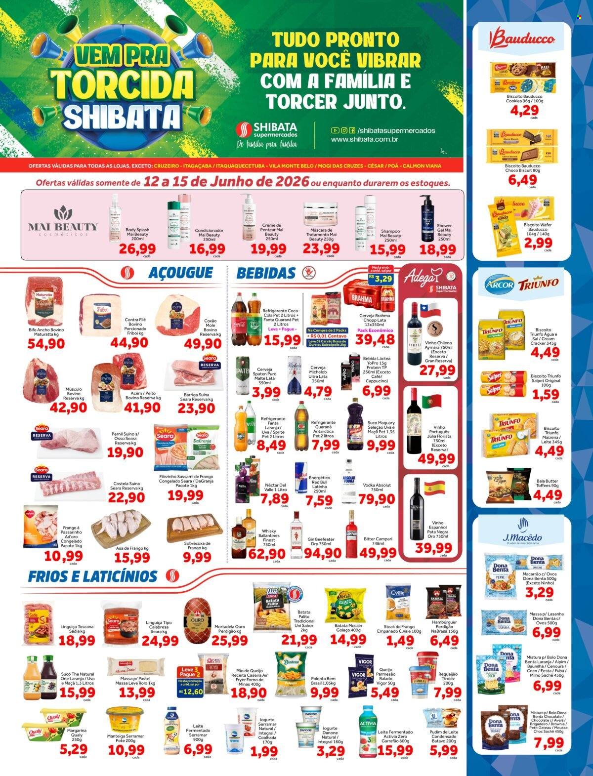 Folheto Shibata Supermercados - 18/06/2026 - 22/06/2026. Página 1