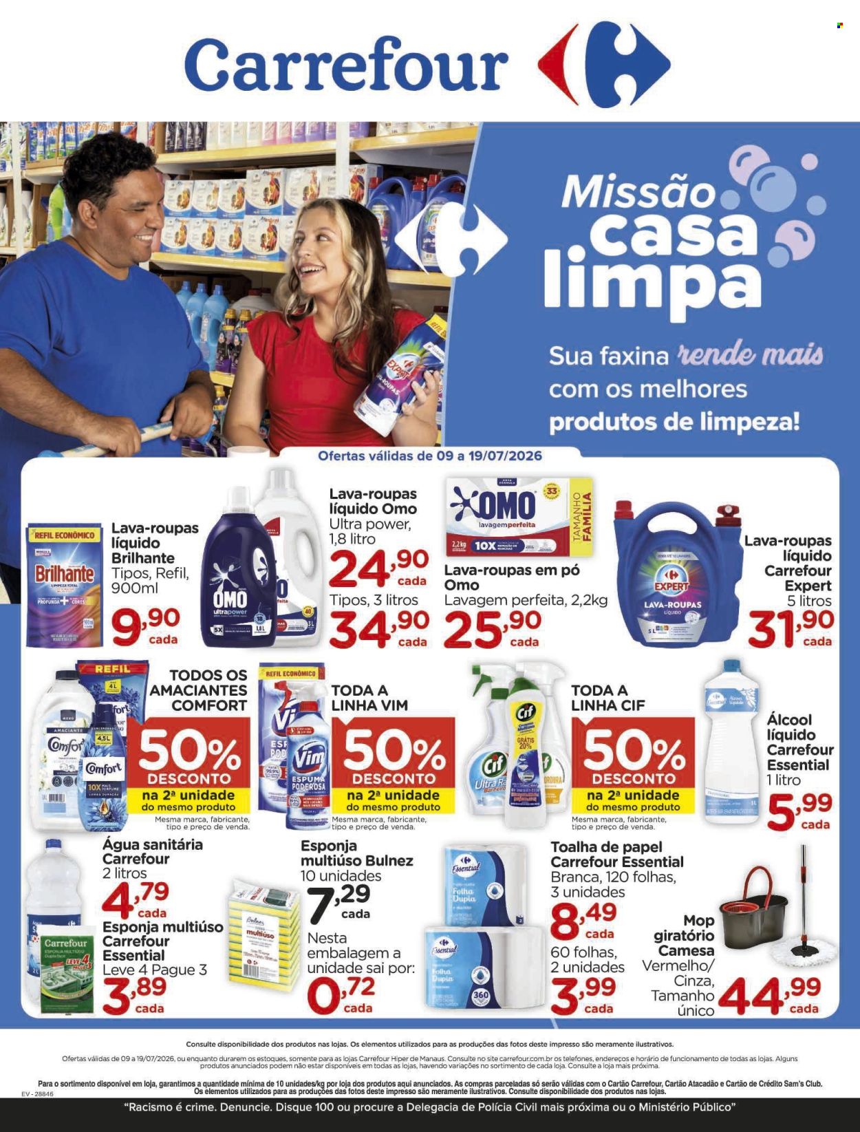 Folheto Carrefour Hiper - 09/07/2026 - 19/07/2026. Página 1
