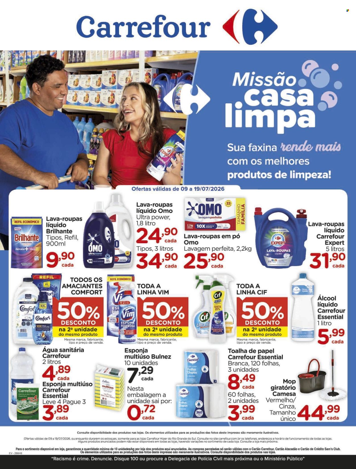 Folheto Carrefour Hiper - 09/07/2026 - 19/07/2026. Página 1