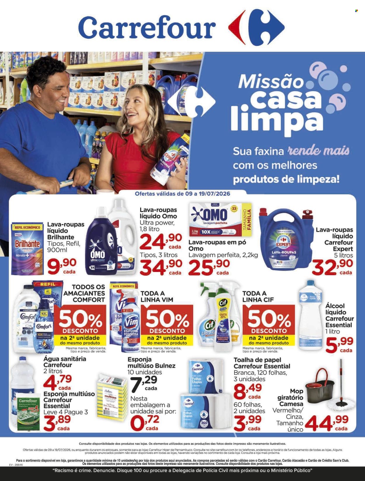 Folheto Carrefour Hiper - 09/07/2026 - 19/07/2026. Página 1