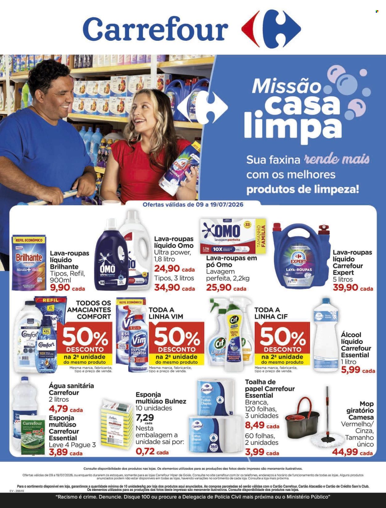 Folheto Carrefour Hiper - 09/07/2026 - 19/07/2026. Página 1