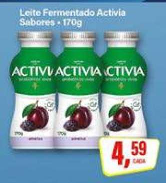 Leite fermentado Activia sabores
