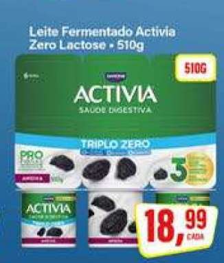 Leite Fermentado Activia Zero Lactose - 510g