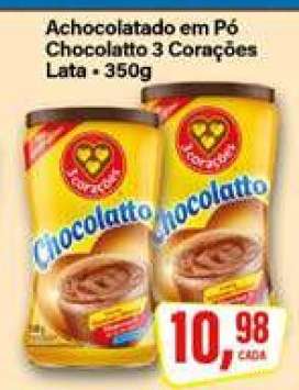 Achocolatado em Pó Chocolatto 3 Corações
