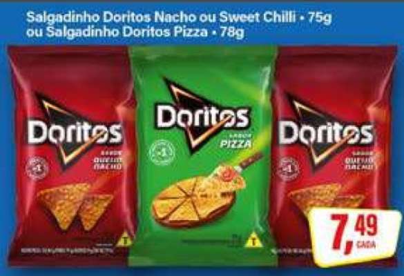 Salgadinho Doritos Nacho ou Sweet Chilli ou Salgadinho Doritos Pizza