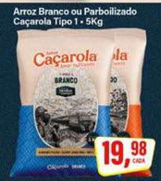 Arroz Branco ou Parboilizado Caçarola Tipo 1 - 5Kg