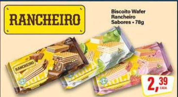 Biscoito Wafer Rancheiro